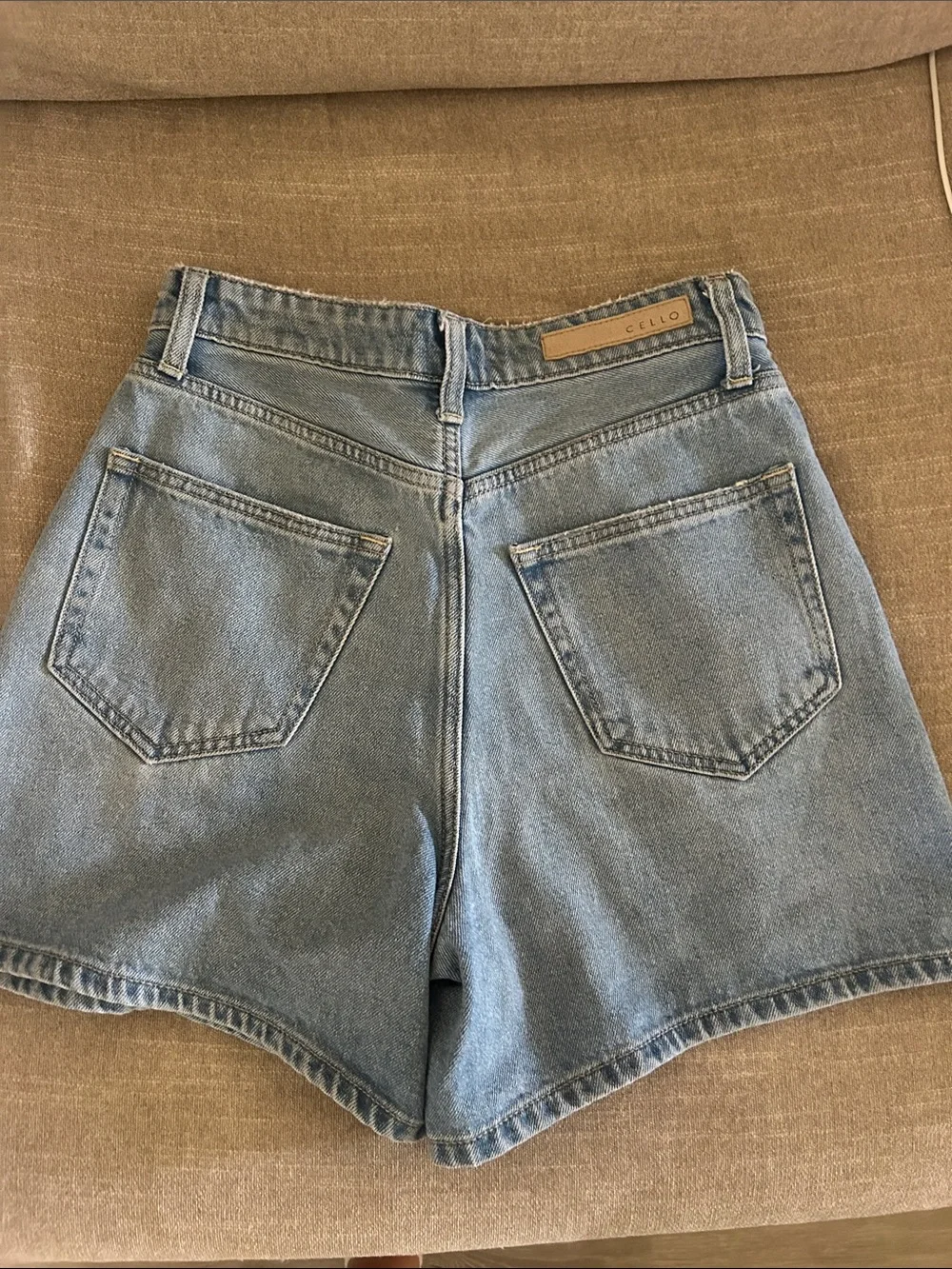Light Blue Denim Shorts